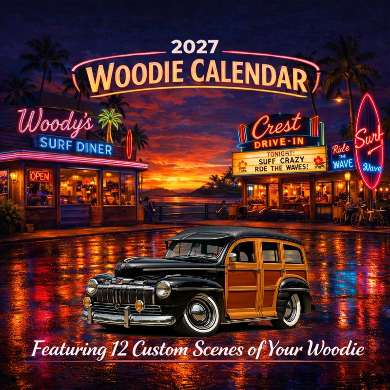 2027 Woodie Neon Calendar 200009-XX