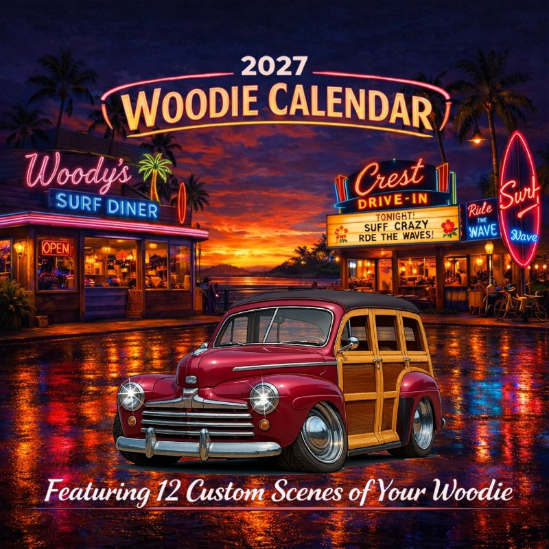 2027 Woodie Neon Calendar 200012-XX