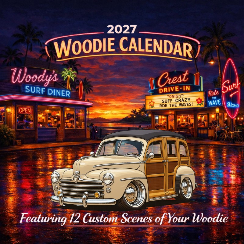 2027 Woodie Neon Calendar 200013-XX