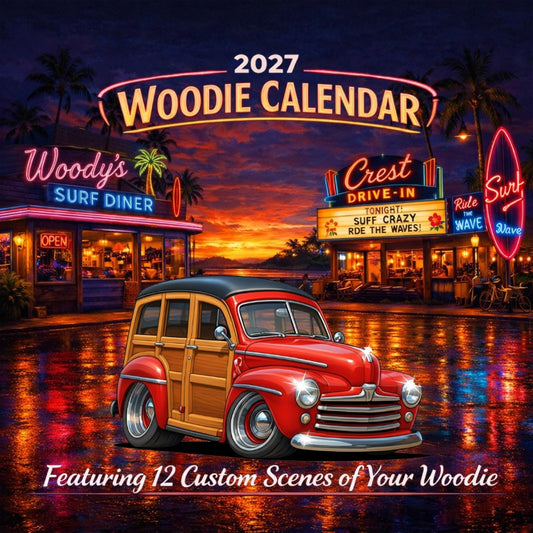 2027 Woodie Neon Calendar 200014-XX