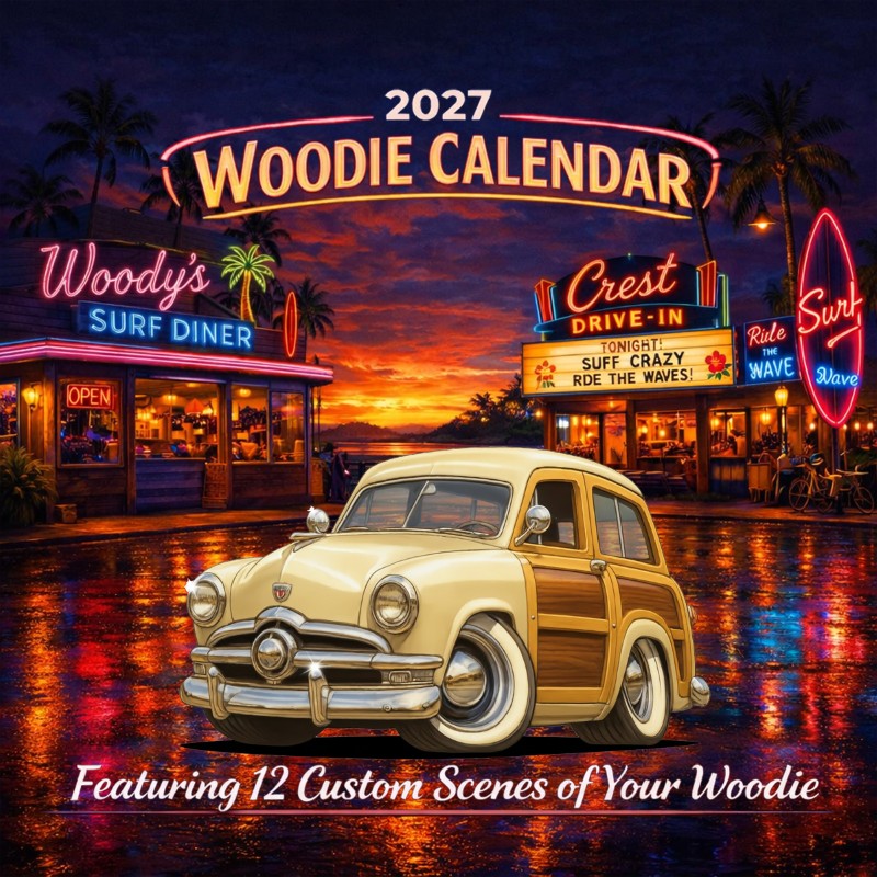 2027 Woodie Neon Calendar 200015-XX