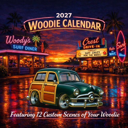 2027 Woodie Neon Calendar 200017-XX