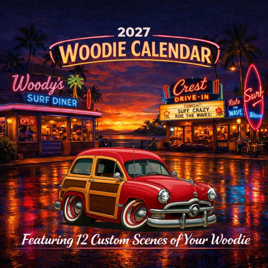 2027 Woodie Neon Calendar 200018-XX