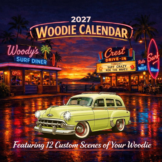 2027 Woodie Neon Calendar 200020-XX