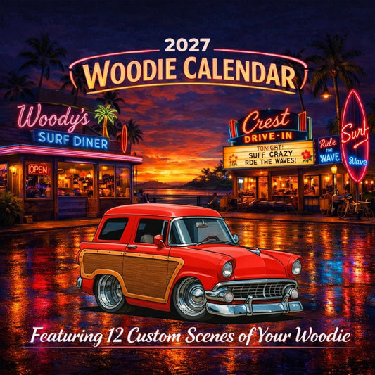 2027 Woodie Neon Calendar 200021-XX