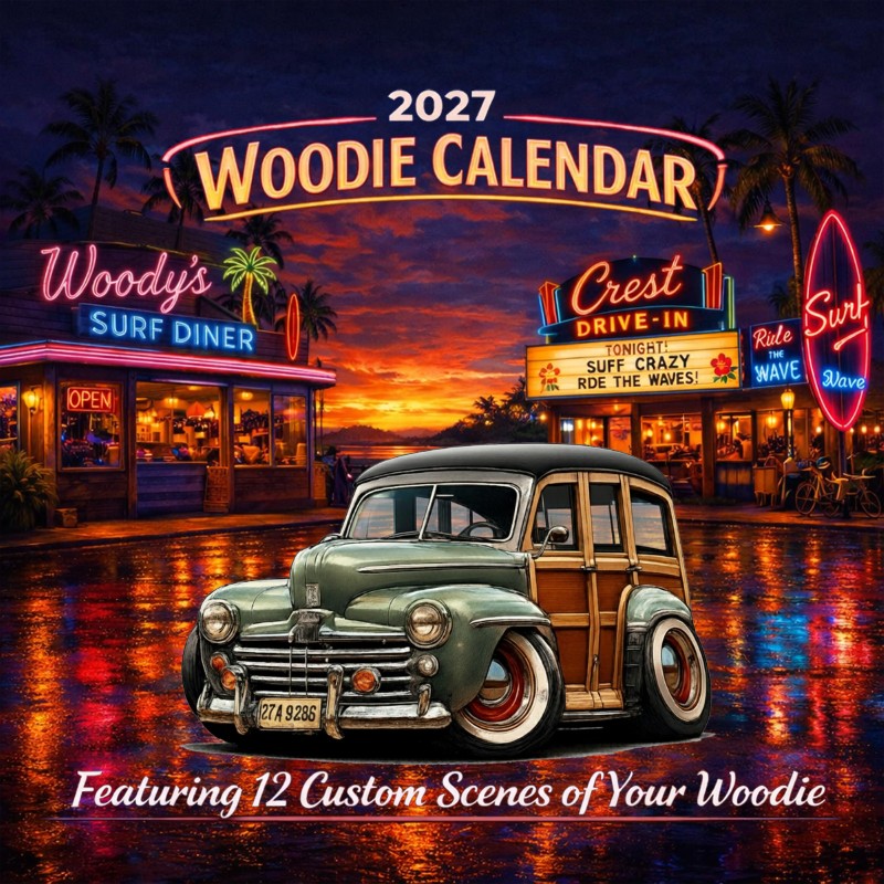 2027 Woodie Neon Calendar 27A9286-CA