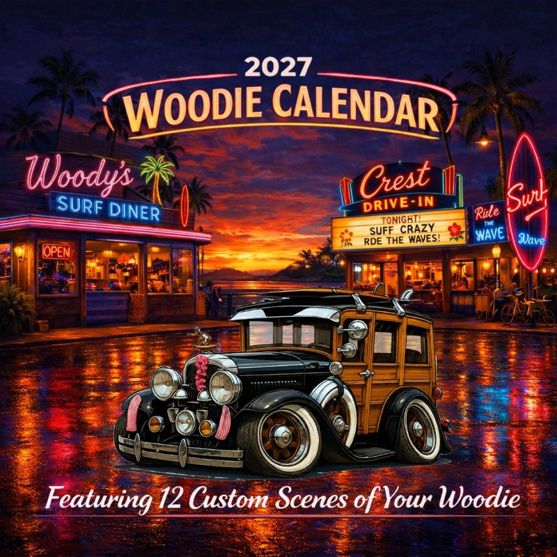 2027 Woodie Neon Calendar 2A5294-CA