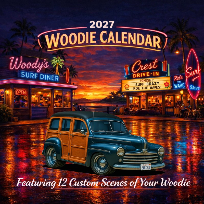 2027 Woodie Neon Calendar 2ABX738-CA