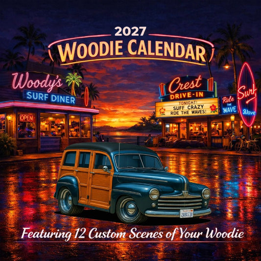 2027 Woodie Neon Calendar 2ABX738-CA