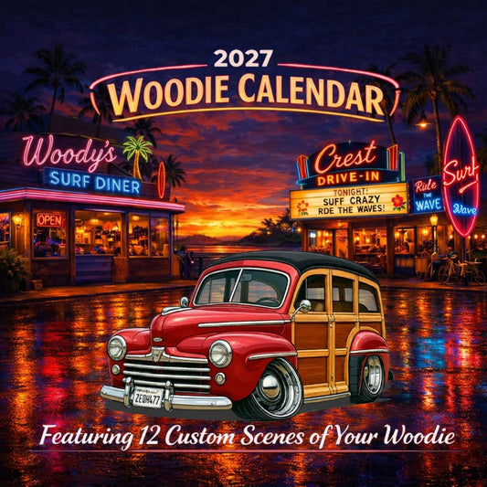 2027 Woodie Neon Calendar 2EQH477-CA