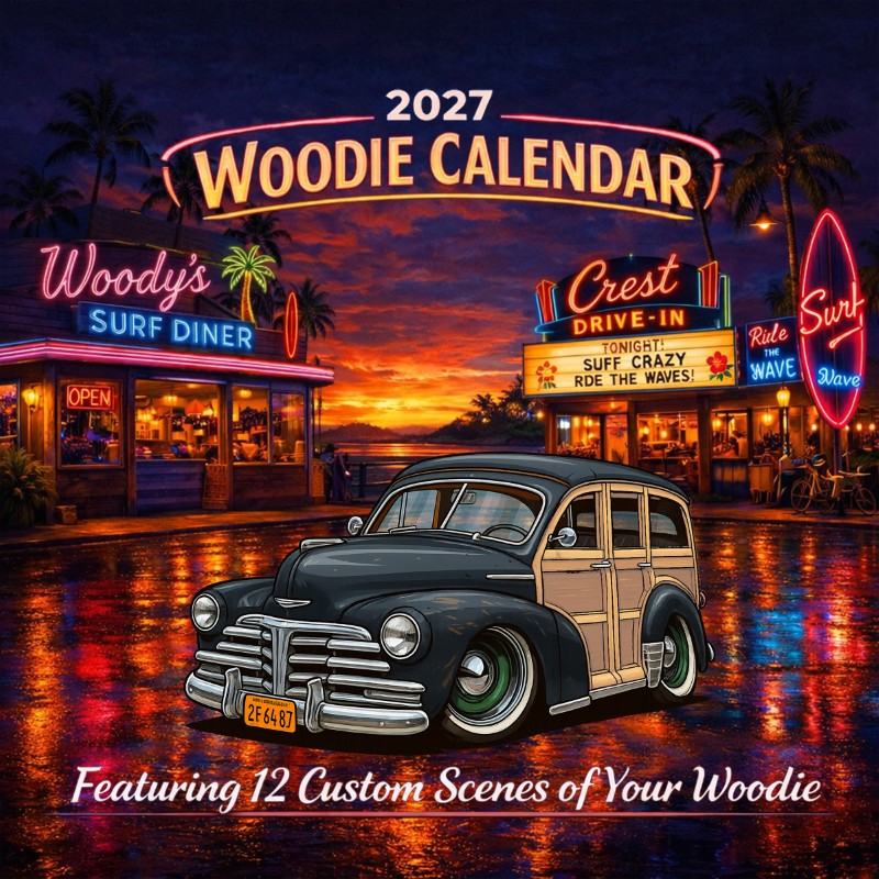 2027 Woodie Neon Calendar 2F6487-CA