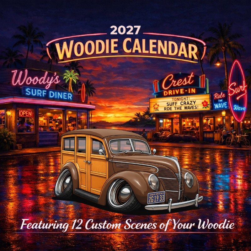 2027 Woodie Neon Calendar 2G1933-CA