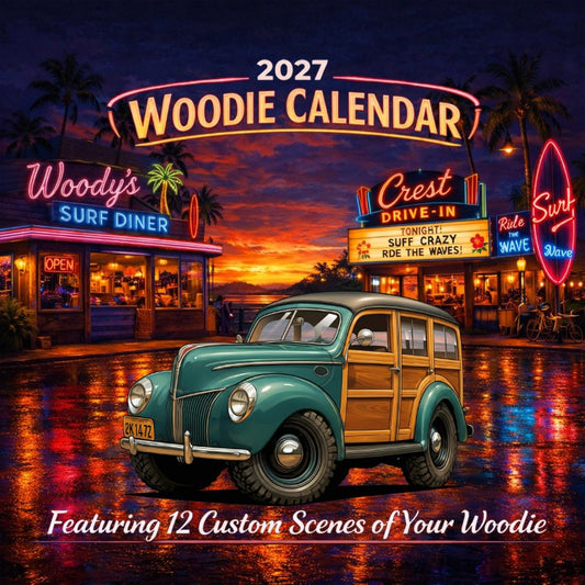 2027 Woodie Neon Calendar 2K1472-CA