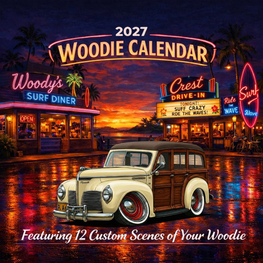 2027 Woodie Neon Calendar 2L14664-CA
