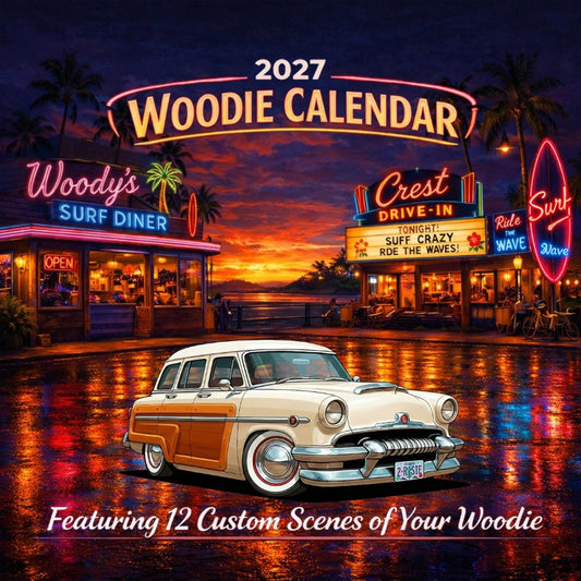 2027 Woodie Neon Calendar 2ROSIE-OR