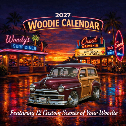 2027 Woodie Neon Calendar 2SCU366-CA
