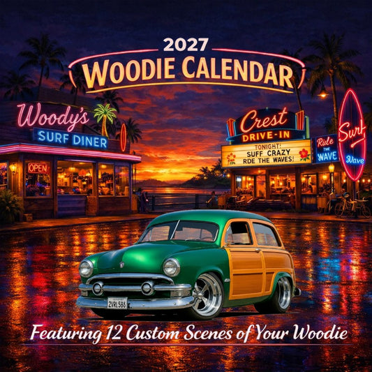 2027 Woodie Neon Calendar 2VRL586-CA