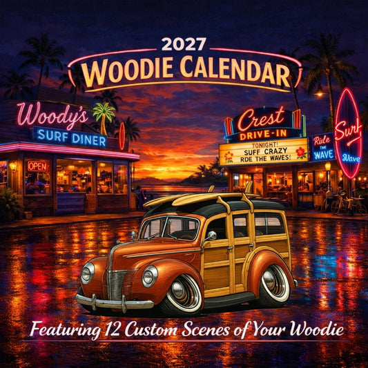 2027 Woodie Neon Calendar 38M242-CA