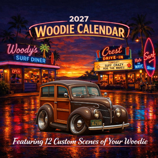 2027 Woodie Neon Calendar 3G2388-CA
