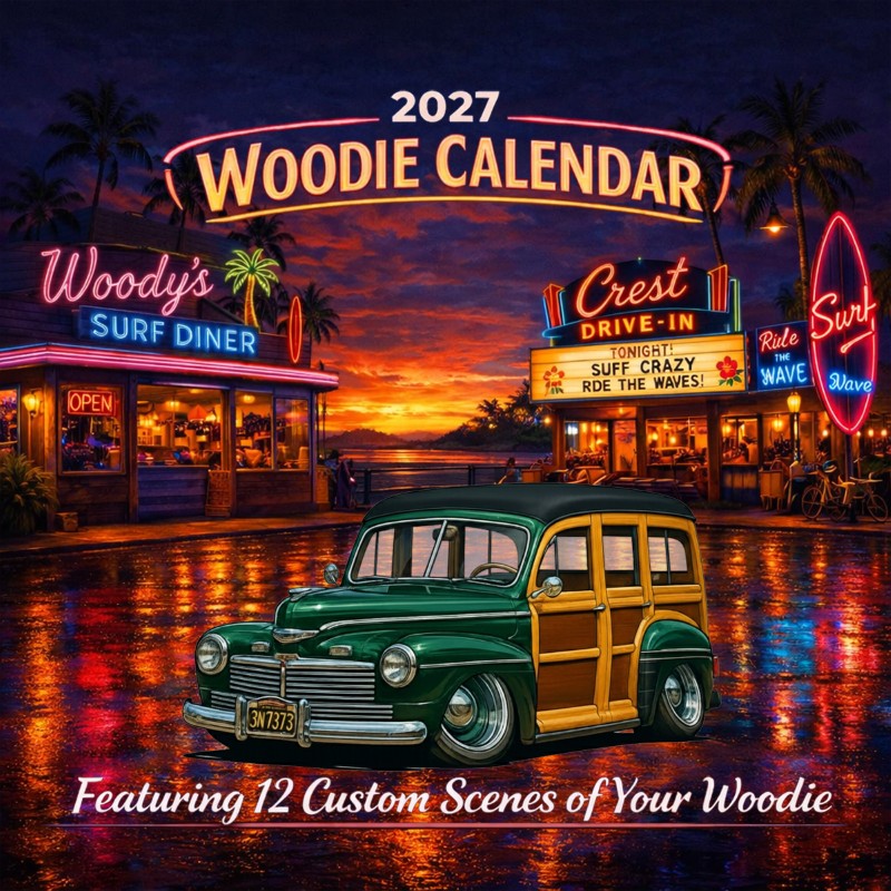 2027 Woodie Neon Calendar 3N7373-CA