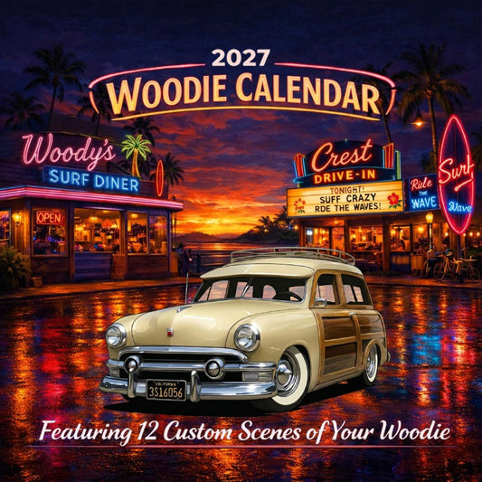 2027 Woodie Neon Calendar 3S16056-CA