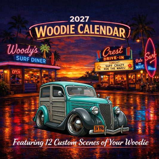 2027 Woodie Neon Calendar 3V996-CA