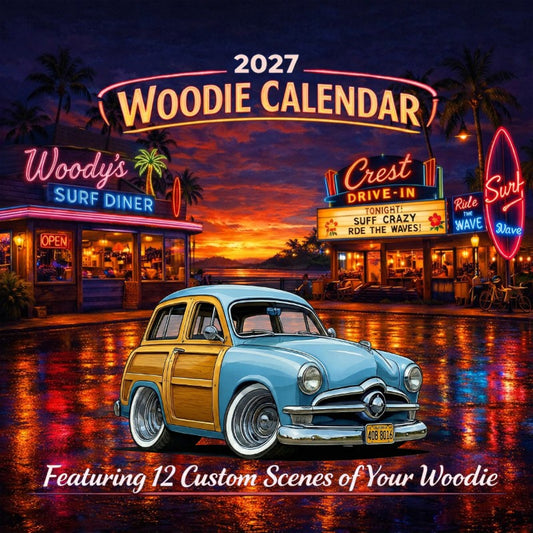 2027 Woodie Neon Calendar 40B8016-CA