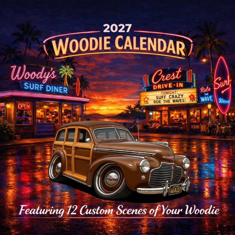 2027 Woodie Neon Calendar 46A117-CA