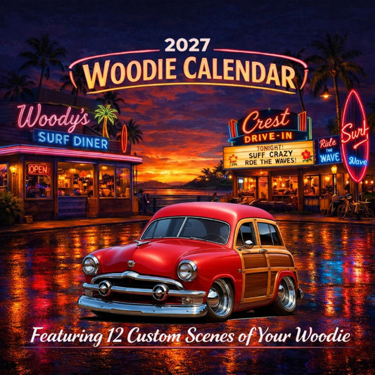 2027 Woodie Neon Calendar 48G714-CA