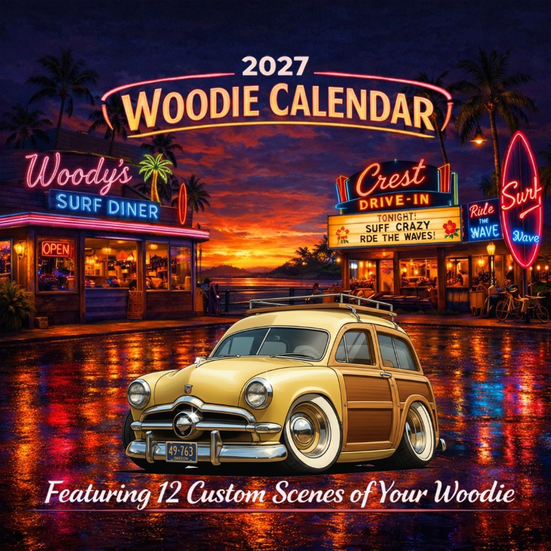 2027 Woodie Neon Calendar 49763-OR