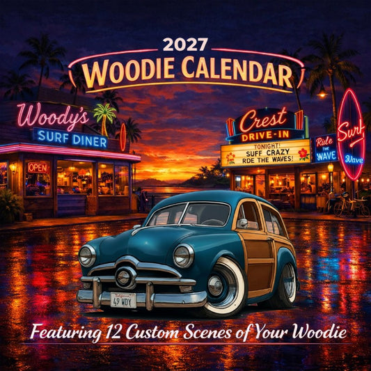 2027 Woodie Neon Calendar 49WDY-CA