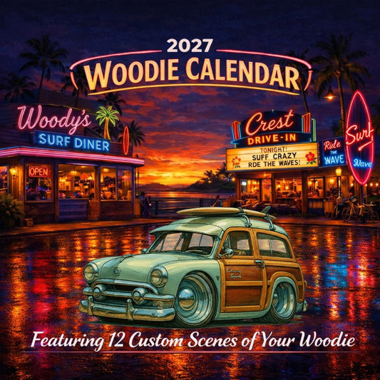 2027 Woodie Neon Calendar 4A41040-CA