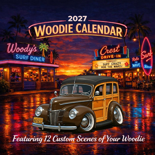 2027 Woodie Neon Calendar 4A8233-CA