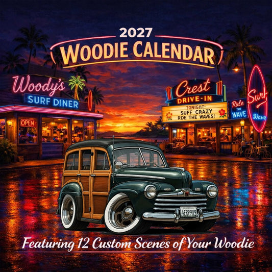 2027 Woodie Neon Calendar 4ERP909-CA