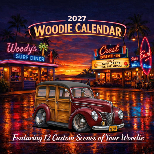 2027 Woodie Neon Calendar 4L618-CA