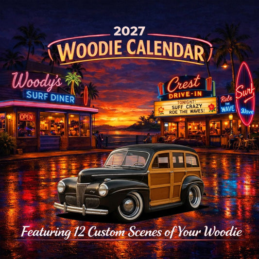 2027 Woodie Neon Calendar 4PUN873-CA