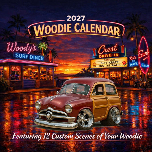 2027 Woodie Neon Calendar 4T9WOOD-CA