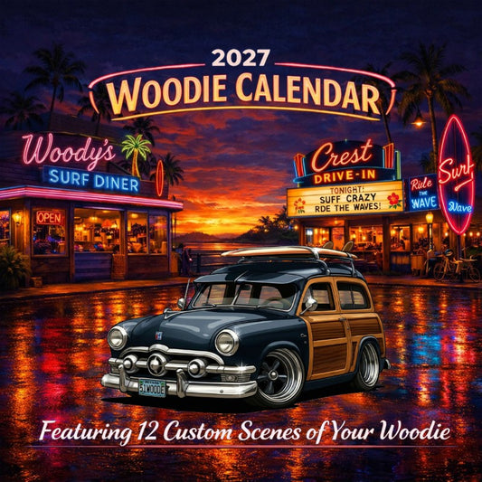 2027 Woodie Neon Calendar 51WOODE-NV