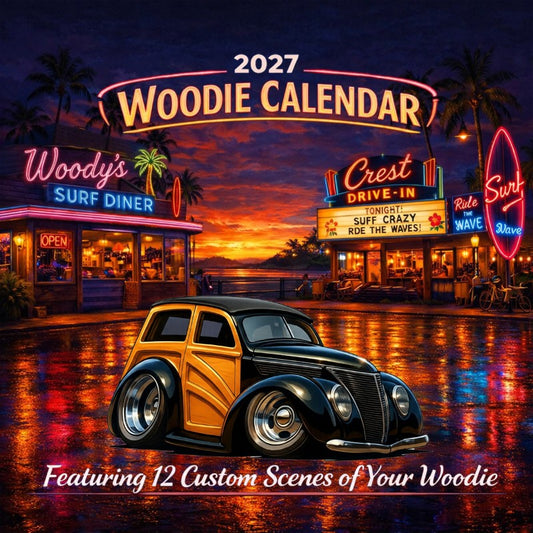 2027 Woodie Neon Calendar 5BIY336-CA