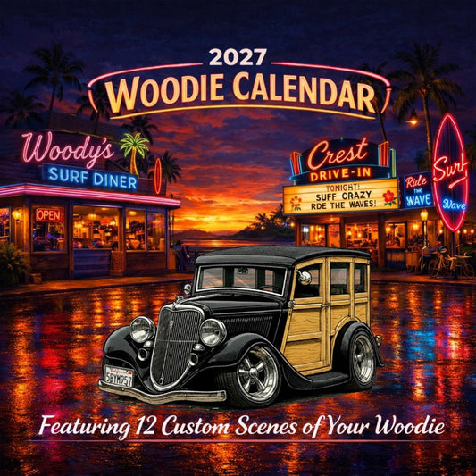 2027 Woodie Neon Calendar 5BYM957-CA