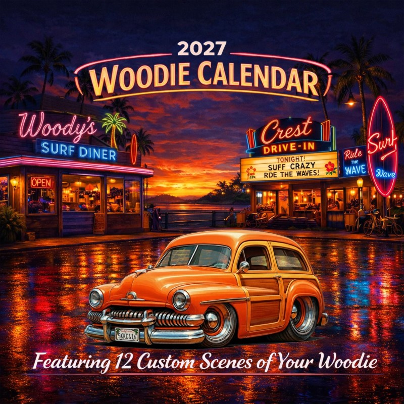 2027 Woodie Neon Calendar 5KKC416-CA