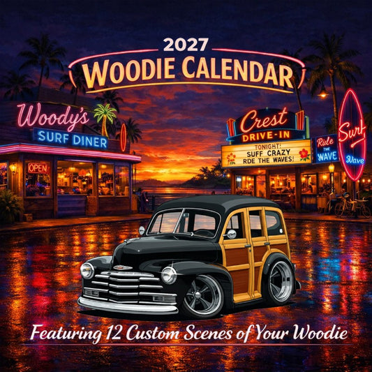 2027 Woodie Neon Calendar 5UKR164-CA