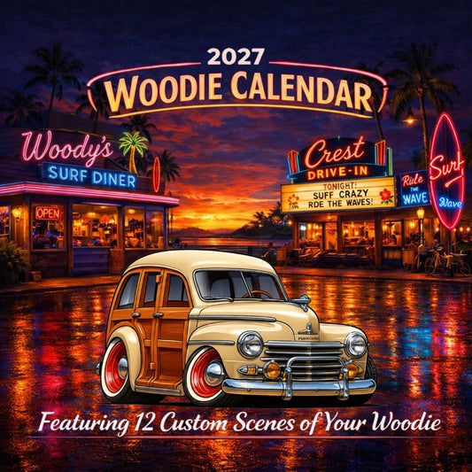 2027 Woodie Neon Calendar 5YBR785-CA