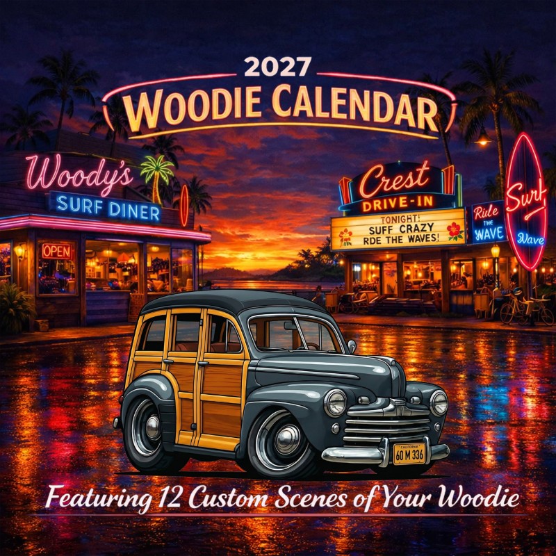 2027 Woodie Neon Calendar 60M336-CA