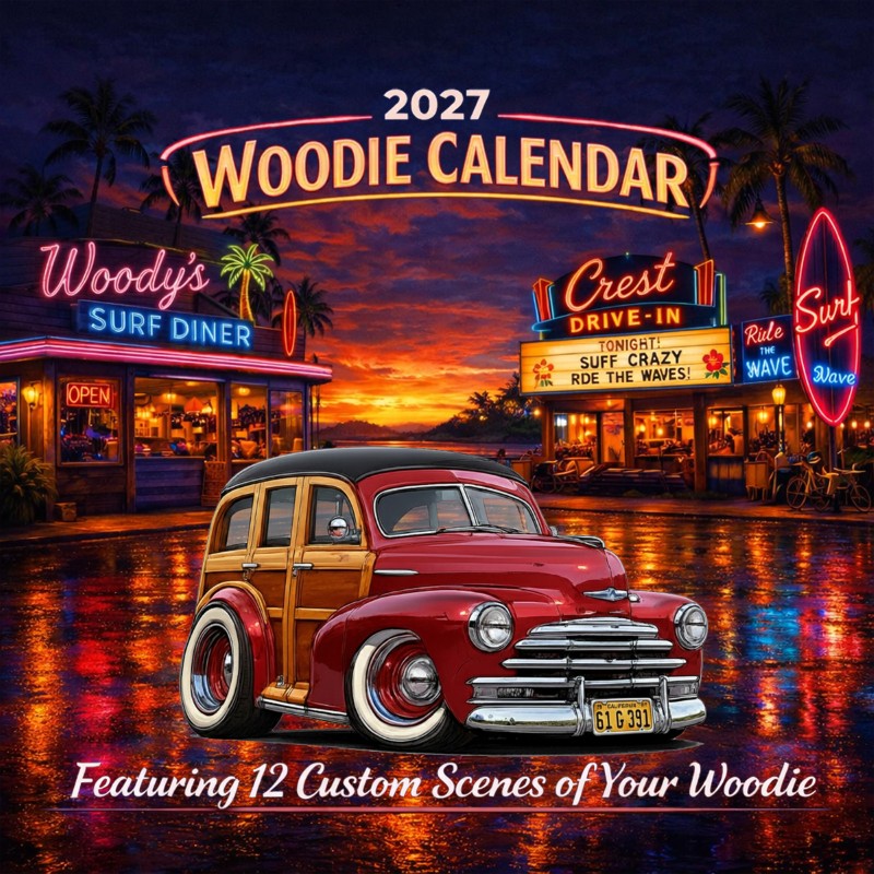 2027 Woodie Neon Calendar 61G391-CA