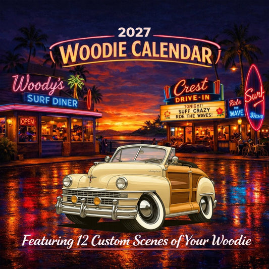 2027 Woodie Neon Calendar 66R173-CA