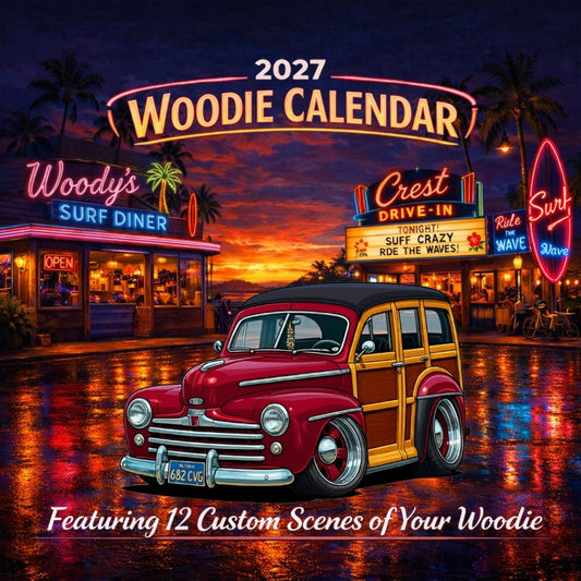 2027 Woodie Neon Calendar 682CVG-CA