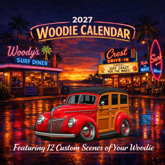 2027 Woodie Neon Calendar 6CCT016-CA