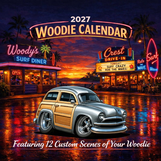2027 Woodie Neon Calendar 6CMT115-CA