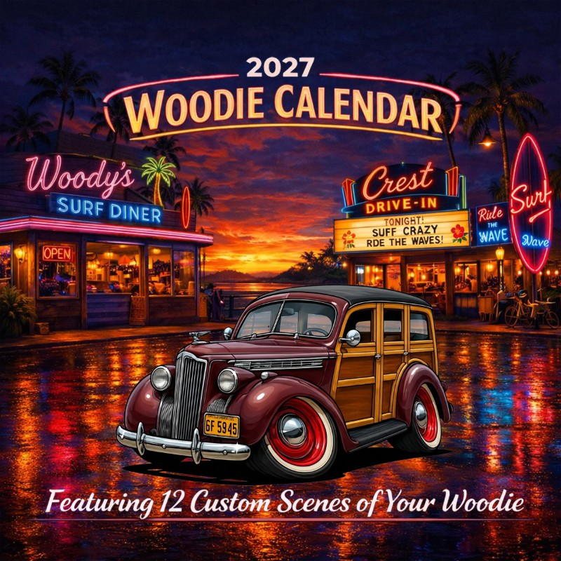 2027 Woodie Neon Calendar 6F5945-CA